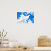 Poster Ciel bleu avec peu de nuages Photo (Cuisine)