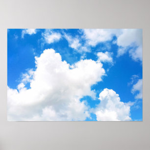 Poster Ciel bleu avec peu de nuages Photo
