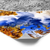 Poster Ciel bleu Clouds Créez votre propre photo (Coin)