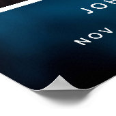 Poster Ciel bleu de funérailles photo mémorial d'accueil (Coin)