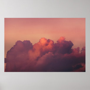 POSTER CIEL BLEU ET BLANC