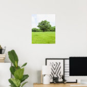 Poster Ciel bleu et champ d'herbe (Bureau à domicile)