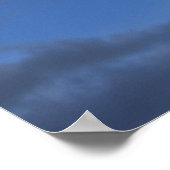 Poster Ciel bleu et nuages (Coin)