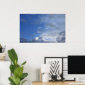 Poster Ciel bleu et nuages (Bureau à domicile)