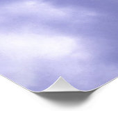 Poster Ciel bleu et nuages blancs (Coin)