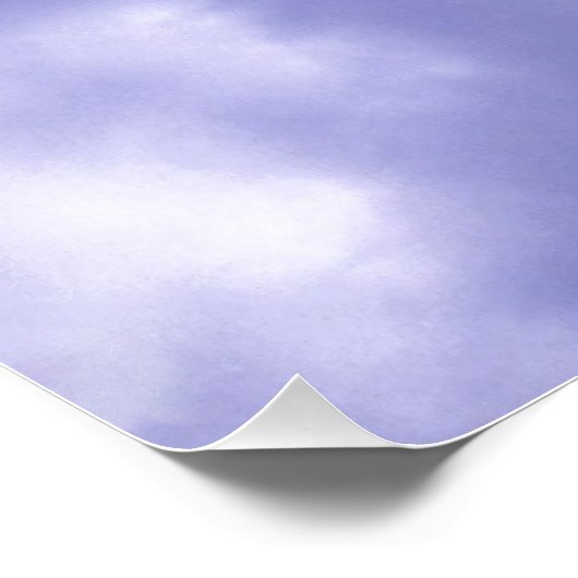 Poster Ciel bleu et nuages blancs (Coin)