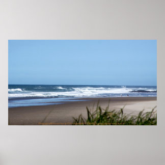 Poster Ciel bleu et plage Imprimer