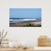 Poster Ciel bleu et plage Imprimer avec texte (Cuisine)