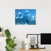 Poster Ciel bleu glace (Bureau à domicile)