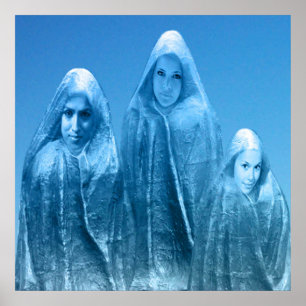 Poster Ciel bleu glace