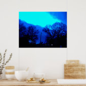 Poster Ciel bleu la nuit (Cuisine)