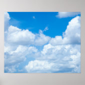 Poster Ciel bleu nuages Arrière - plans Ciel Ciel Design (Devant)