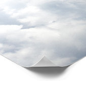 Poster Ciel bleu nuages blancs Ciel céleste Arrière - pla (Coin)