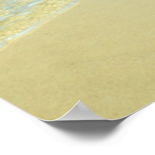 Poster Ciel Bleu, Sable Blanc Et Épée | (Coin)