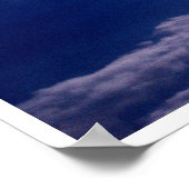 Poster Ciel bleu traversant les nuages (Coin)