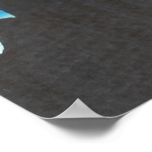 Poster Ciel bleu vert (Coin)