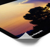 Poster Ciel de coucher de soleil électrique (Coin)