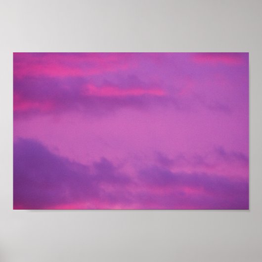 Poster Ciel de coucher de soleil rose, Ohio. (Devant)