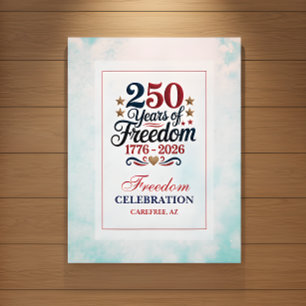 Poster Ciel de la liberté du 250e anniversaire