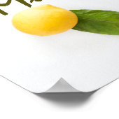 Poster CIEL DE LÉMON customisé JAUNE VERT (Coin)