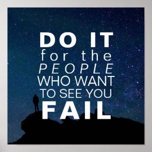 Poster Ciel de motivation inspiré d'étoiles de buts de la