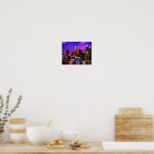 Poster Ciel de nuit de la ville Pastiche (Cuisine)