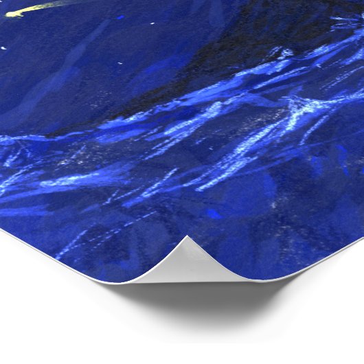 Poster Ciel de nuit Ocean Cliff Tirage Star Canvas (Coin)