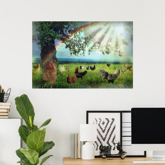 Poster Ciel de poulet (Bureau à domicile)