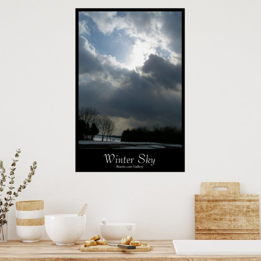 Poster Ciel d'hiver (Cuisine)