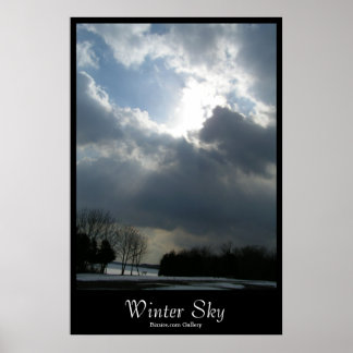 Poster Ciel d'hiver