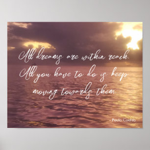 Poster Ciel d'Océan Orageux de Motivation Puissante