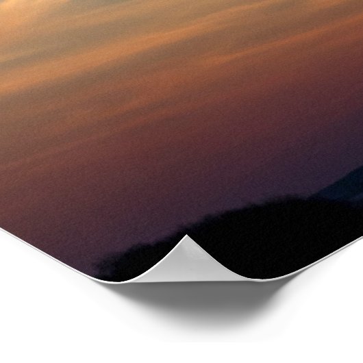 Poster Ciel du soleil d'hiver (Coin)