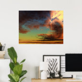 Poster Ciel en chute (Bureau à domicile)