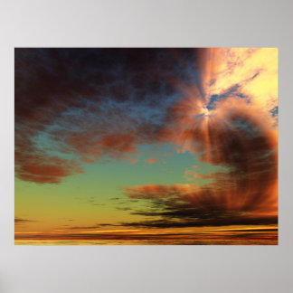 Poster Ciel en chute