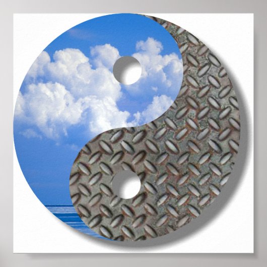 Poster ciel et métal (Devant)