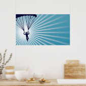 Poster ciel haute parachutisme (Cuisine)