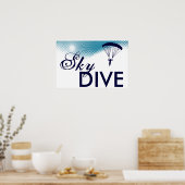 Poster ciel haute skydive (Cuisine)