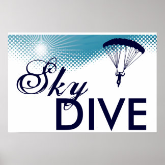 Poster ciel haute skydive