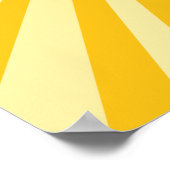 Poster Ciel jaune brillant et audacieux KAWAII soleil sou (Coin)