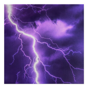 Poster ciel magnifique, tonnerre