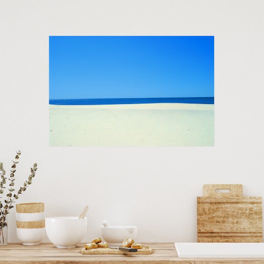 Poster Ciel, mer et sable (Cuisine)