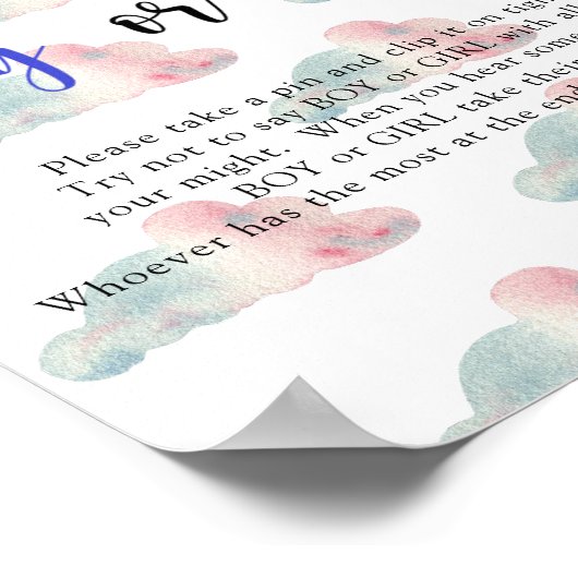 Poster Ciel - Ne dites pas garçon ou fille (Coin)