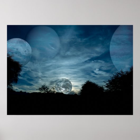 Poster Ciel nocturne (Devant)