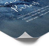 Poster Ciel Nocturne Argent Cette Bougie Brûle Panneau (Coin)