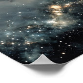 Poster Ciel nocturne avec étoiles (Coin)