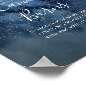 Poster Ciel nocturne céleste | Or Cette bougie brûle ense (Coin)