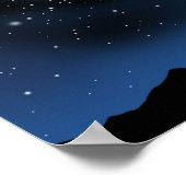 Poster Ciel nocturne de la nébuleuse d'Aurore. (Coin)