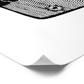 Poster Ciel nocturne Illustration dessinée à la main avec (Coin)