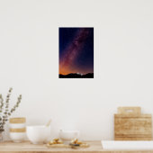 Poster Ciel Nocturne Rose, Violet Et Orange (Cuisine)