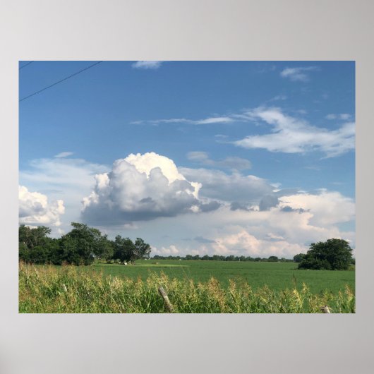 Poster Ciel nuageux (Devant)